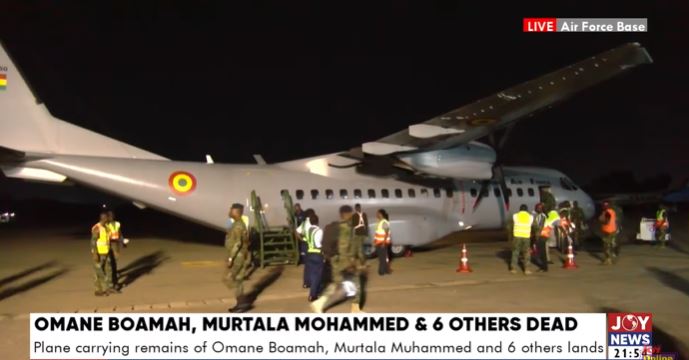 Chief of Staff Leads Delegation to Receive Remains of Helicopter Crash Victims